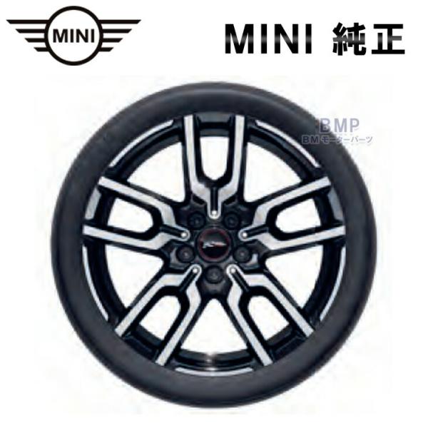 BMW MINI 純正 F65 F66 F67 John Cooper Works アロイホイール ラップスポーク 960 ジェットブラック フロント/リア共通 光沢研磨 7J×18 ET:47 単体 1本