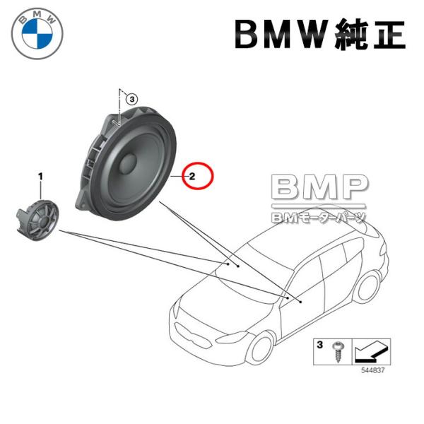 BMW 純正 F70 F74 G60 G61 U10 U11 Hifi システム Harman Kardon ミッドレンジ スピーカー 中音スピーカー 2個セッ