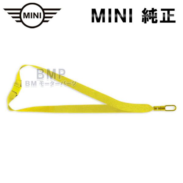 品質保証のBMW MINI 純正MINI COLLECTION 2022 ネック ストラップ エナジェティック イエロー素材：ストラップ／ポリエステル100%カラビナ／亜鉛合金（陽極酸化処理済み）サイズ：約48×2×1.2cm全長約48cm...