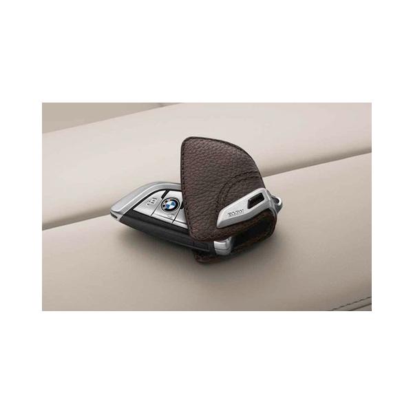 BMW 純正 レザー キーケース モカ キーホルダー スマートキーケース キーカバー G系 F40 F45 F46 F48 F39 F15 F85 F16 F86