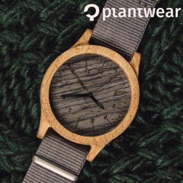 木製腕時計 メンズ レディース plantwear Heritageシリーズ Grey 