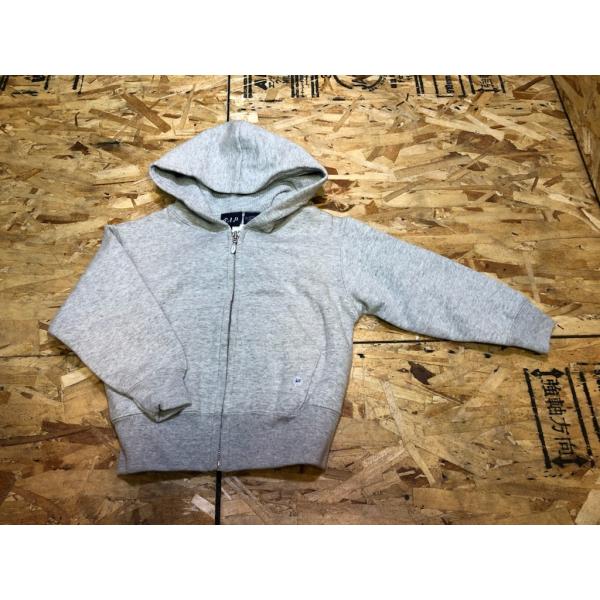 こども服　パーカー　GAP フルジップパーカー グレー　XXS　送料無料　輸入こども服　新品　ヴィンテージ