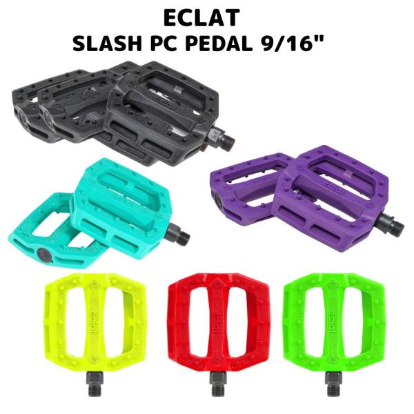 BMX ペダル ECLAT SLASH PC PEDAL 9/16 送料無料 : BMX FACTORY
