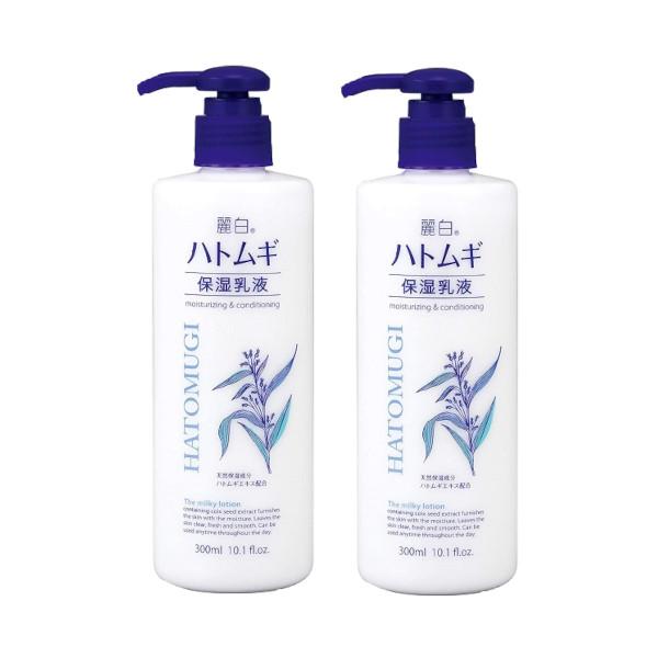 他サイト： 麗白 ハトムギ 保湿乳液 300ml ×2【2個セット】送料無料 大容量 ハトムギエキス 弱酸性 無香料 無着色 低刺激 アルコールフリーの商品画像
