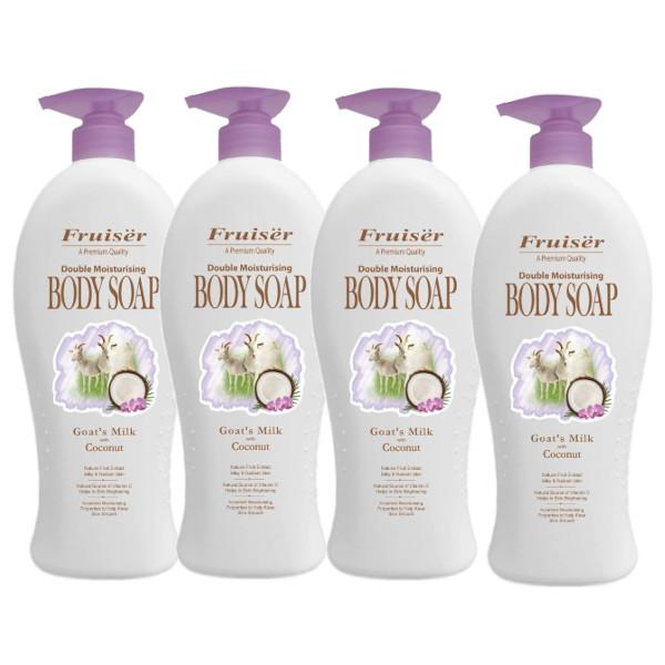 フルッセル ダブルモイスチャーボディソープ ココナッツ 1000mL