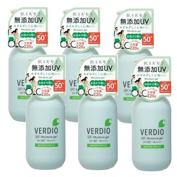 ベルディオ UVモイスチャージェルN(220g*6個セット)[UV 日焼け止め SPF50〜] 近江兄弟社 メンターム ベルディオ UVモイスチャージェルN 220g×6【6個
