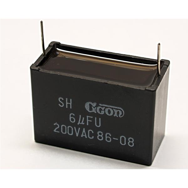 F0016#200V AC 6μF モーター進相コンデンサ GCON SH : 電気の素材屋