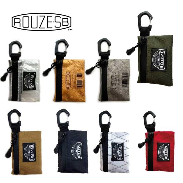 ROUZE ラウズ パスケース■RZA900 / MINI POUCH●カードの収納やキーケース、小銭入れに最適なミニポーチ●バッグやベルトループに取付け可能なカラビナ付■サイズ100×75mm■カラーカーキクラフトグレークラフトブラウンク...