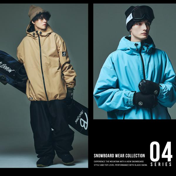 �X�m�{�E�F�A �����Y �p���c �P�i �X�m�[�{�[�h�E�F�A BLACKSNOW BS25JFOB04M �u���b�N�X�m�[ �I�[�o�[�T�C�Y �X�L�[�E�F�A ���i�摜2