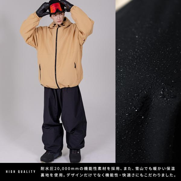 �X�m�{�E�F�A �����Y �p���c �P�i �X�m�[�{�[�h�E�F�A BLACKSNOW BS25JFOB04M �u���b�N�X�m�[ �I�[�o�[�T�C�Y �X�L�[�E�F�A ���i�摜5