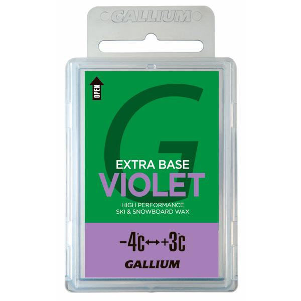 ガリウム　ワックスEXTRABASEVIOLET〔100g〕SW2075内容：100ｇ-4℃〜+3℃全雪質シーズン前のベースワックスや、AXF・AXシリーズのベースワックスとして使用。SIZE:100g■特徴固形ワックス