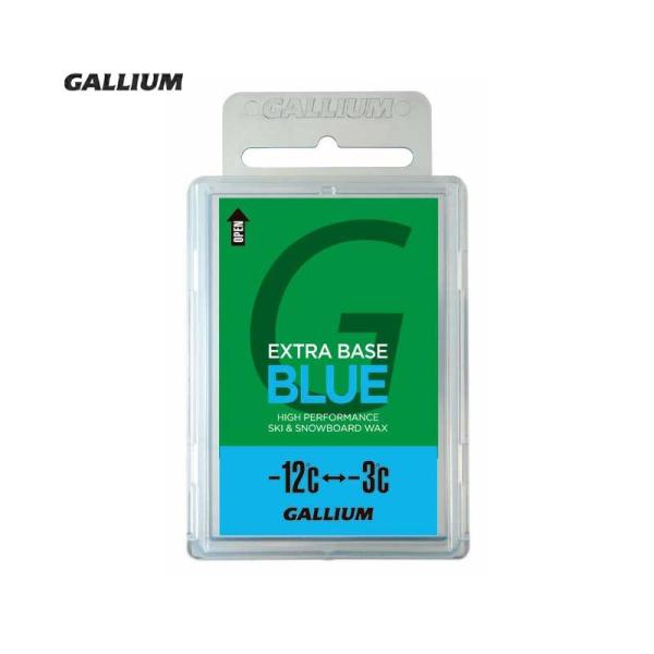ガリウム　ワックスEXTRABASEBLUE〔100g〕SW2074内容：100ｇ-12℃〜-3℃全雪質シーズン前のベースワックスや、AXF・AXシリーズのベースワックスとして使用。SIZE:100g■特徴固形ワックス