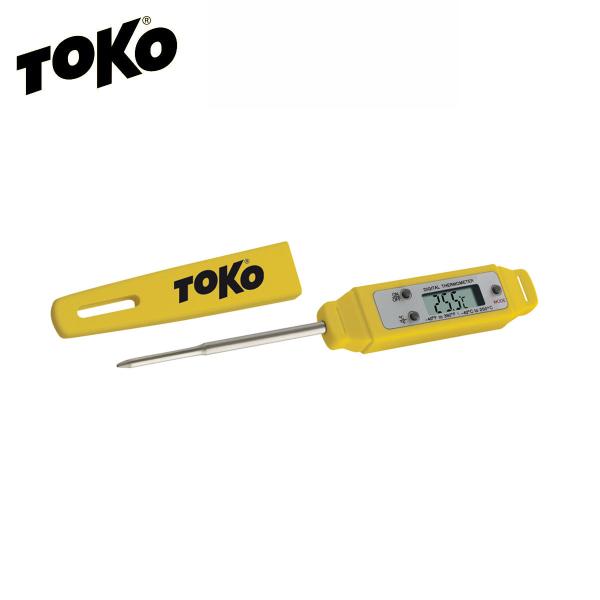 TOKOトコデジタルサーモメーター正確性を求めるプロサービスマンやレーサー用の温度計、デジタルタイプ。℃・変換機能、最高・最低温度表示機能付き。(検温部カバーあり)測定可能温度：-40℃〜200℃