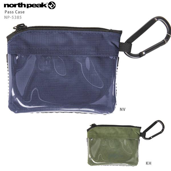 ■northpeak ノースピーク　パスケース■Pass Case/NP-5385ファスナーコインケース付きパスケース。汎用性に優れ、普段使いも◎カラビナ付きCOLOR:KH/NVスーパーセール