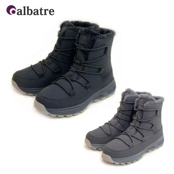 albatre アルバートル スノーブーツ■AL-SB3850LSize：22.5/23.0〜24.5/25.0Color：ブラックグレーMaterial甲皮の使用材：合成皮革(ポリウレタン)底材の種類：合成ゴム(EVA＋TPR)・防寒ブー...