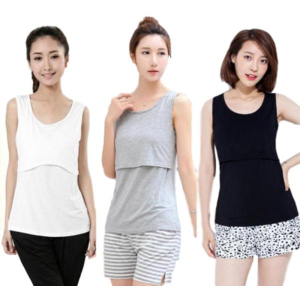 ○胸元をさっとめくって授乳出来る便利なタンクトップです。○ベーシックな3色をお得なセットにしました♪〇上のかぶせをめくれば前身頃はチューブトップのようになっており、お腹を出さずに授乳可能！　お腹を冷やしません。○シンプルなデザインで、産前産...