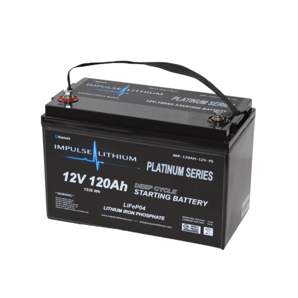 12V-120AH Platinum Series LiFePO4 Lithium Cranking Battery/インパルスリチウム12V-120Ahバッテリー