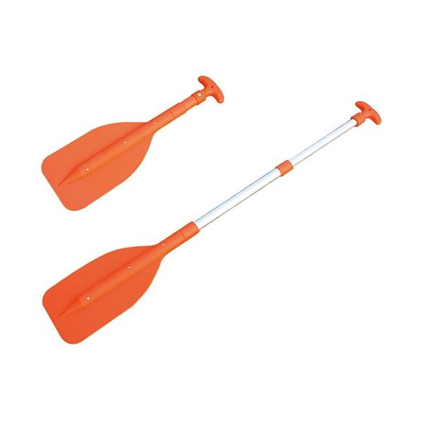 コンパクトサイズで収納勝手のよいパドルです。緊急用の装備にお勧め。シャフトを回すことによって任意の長さに調節が可能。◆伸縮サイズ:530mm〜1060mm(2段)◆シャフト径:アルミ製(22mm/25mm)◆ブレードサイズ:プラスチック製(...