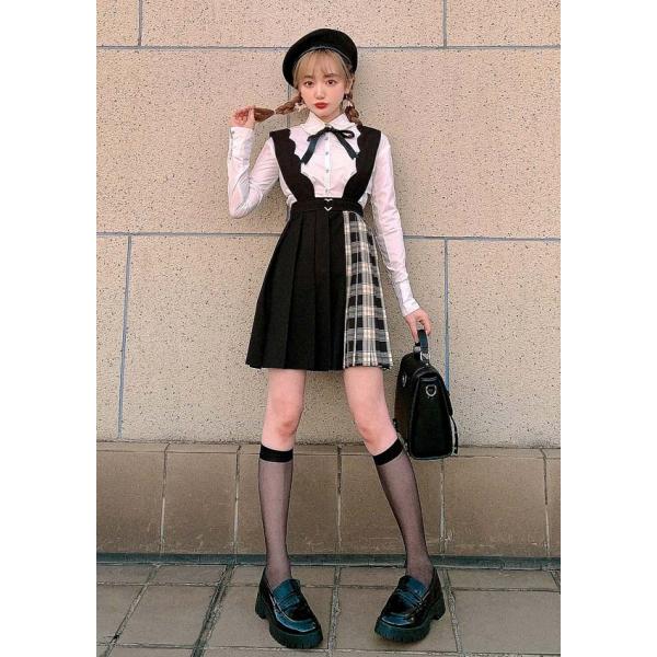 お嬢様 2way アシンメトリー プリーツ ジャンスカ ワンピース スカート 黒 ボルドー レディース 原宿系 ゆめかわいい ボボンニジュウイチ B1932 Dejapan Bid And Buy Japan With 0 Commission