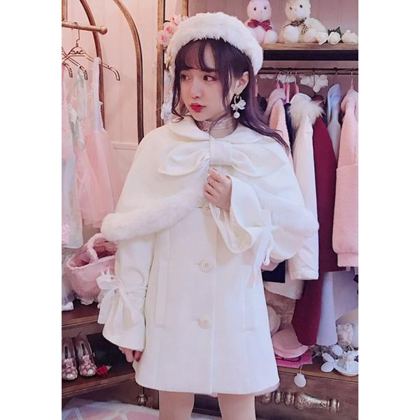 レディース コート 冬 リボン ケープ 2way 原宿系 ゆめかわいい ファッション ボボンニジュウイチ C1569 Buyee Buyee Japanese Proxy Service Buy From Japan Bot Online