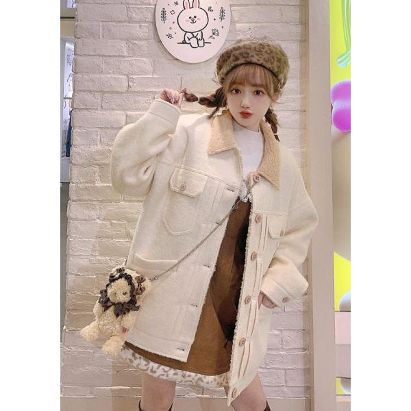 裏ボア オーバーサイズ ジャケット アウター 原宿系 ゆめかわいい Bobon21 ボボンニジュウイチ C1950 Buyee Buyee Japanese Proxy Service Buy From Japan Bot Online