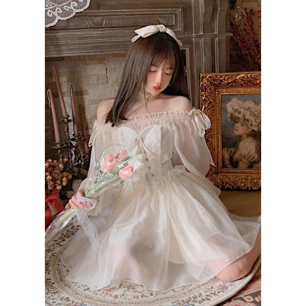 コルセット On レイヤード風 バレリーナ ドレス ワンピース オフショルダー 地雷系 原宿系 やみかわいい ゆめかわいい Bobon21 ボボンニジュウイチ D06 Buyee Buyee 日本の通販商品 オークションの代理入札 代理購入