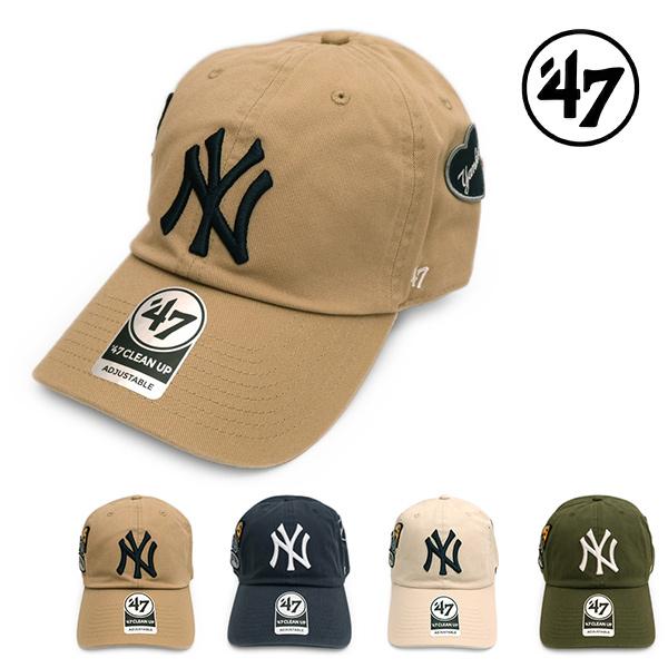 '47【フォーティーセブン】クリーンナップ ニューヨーク・ヤンキース BADGES 帽子 キャップ CAP ユニセックス ウォッシュド加工【ネコポス発送】