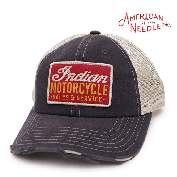 AMERICAN NEEDLE【アメリカンニードル】Orville Hat Indian Motorcycle 帽子 キャップ メッシュ ダメージ メンズ レディース スナップバック【ネコポス発送】