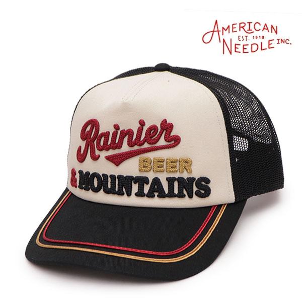 AMERICAN NEEDLE【アメリカンニードル】Radler Hat Rainier Beer & Mountains キャップ 帽子 メッシュ ユニセックス スナップバック アメカジ ヴィンテージ