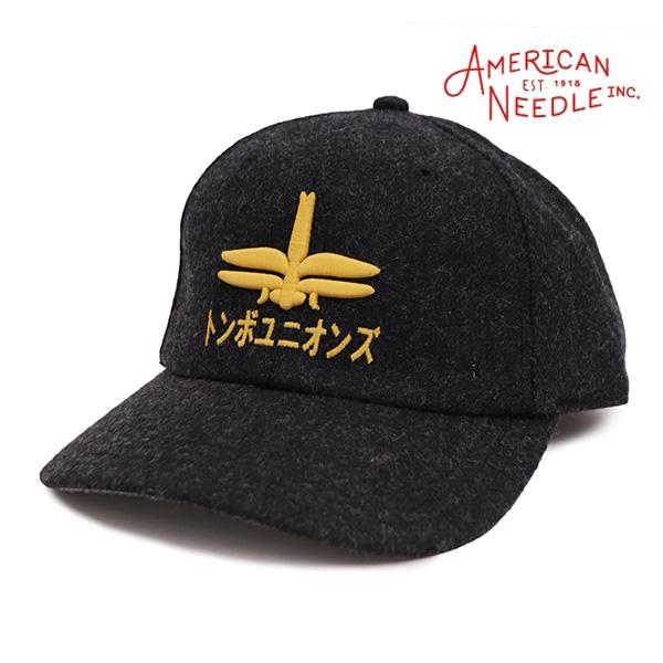 AMERICAN NEEDLE【アメリカンニードル】WOOL-UNIONS キャップ ウール トンボユニオンズ 高橋ユニオンズ 帽子 ユニセックス ブラック【ネコポス発送】