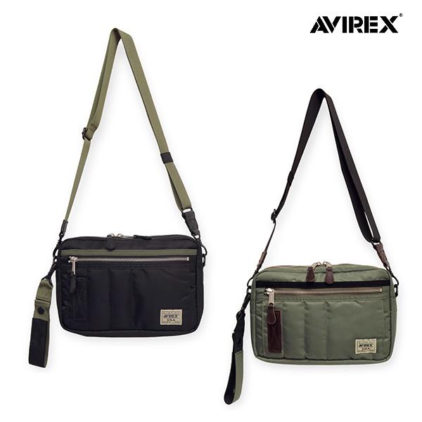 アヴィレックス【AVIREX】FLIGHT NYLON ”BOX SHOULDER BAG” ショルダーバッグ カバン 鞄 ナイロン ユニセックス MA-1 ミリタリー