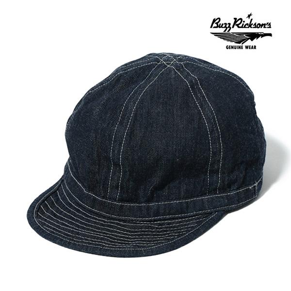 バズリクソンズ【BUZZ RICKSON'S】HAT WORKING DENIM デニム製 カットオフ ハット メンズ レディース キャップ型 コットン 米陸軍 シンプル 日本製 帽子