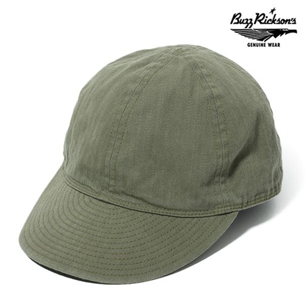 バズリクソンズ【BUZZ RICKSON'S】CAP MECHANICS Type A-3 キャップ ミリタリー ヘリンボーン メンズ シンプル 日本製 帽子