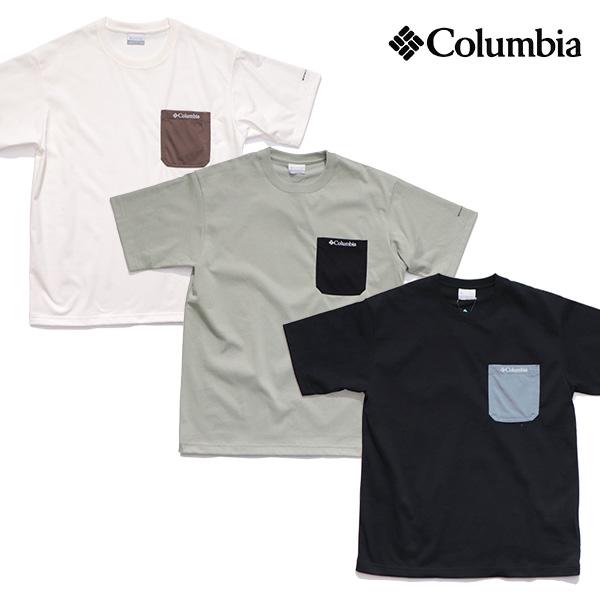 コロンビア【Columbia】PG1804 ヤング ストリート ショートスリーブ Tシャツ 半袖 アウトドア メンズ 速乾 紫外線カット ポケット トップス【ネコポス発送】