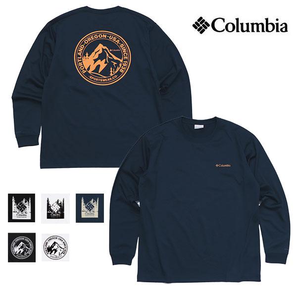 コロンビア【Columbia】アーバンハイクグラフィックロングスリーブTシャツ 長袖 ロンT アウトドア メンズ 吸湿速乾 オムニシェイド【ネコポス発送】