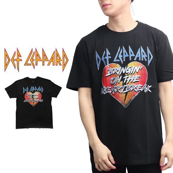 デフ・レパード【DEF LEPPARD】SS TEE HEART ロゴ 半袖 Tシャツ ロック 