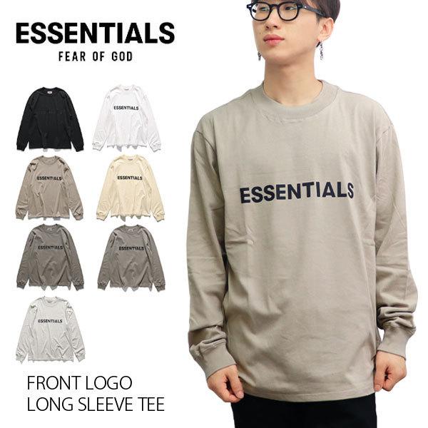 FOG ESSENTIALS【エッセンシャルズ】LONG SLEEVE TEE FEAR OF GOD フィアオブゴッド ロンT フロント ロゴ  Tシャツ 正規品 トップス 長袖 エフオージー