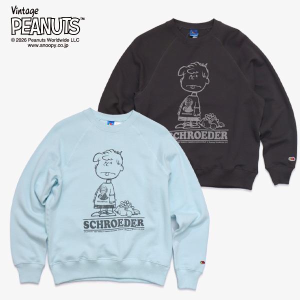 フルーツオブザルーム【FRUIT OF THE LOOM】 PEANUTS甘編み裏毛スウェット スウェット クルーネック 長袖 トレーナー メンズ レディース トップス
