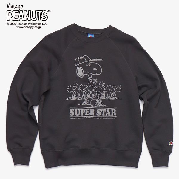 フルーツオブザルーム【FRUIT OF THE LOOM】PEANUTS甘編み裏毛スウェット スウェット クルーネック 長袖 トレーナー メンズ レディース トップス