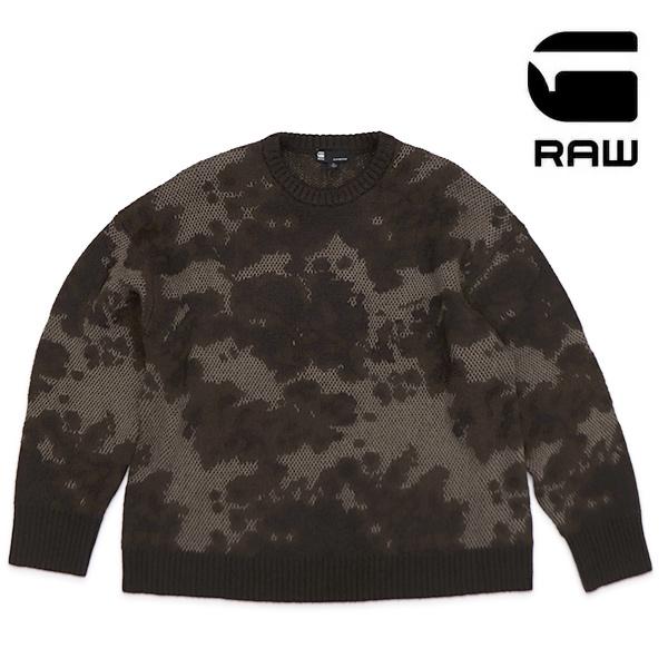 G-STAR  RAWセーター  (24.２５日限定早い者勝ち) G-STAR RAW ジースター ロウ【G-STAR RAW】LOOSE JACQUARD KNIT メンズ