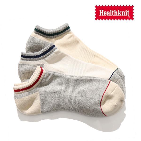 ヘルスニット【Healthknit】191-3684 アンクルソックス 3Pソックス 靴下 ショートソックス スニーカーソックス メンズ 3足セット シンプル【ネコポス発送】