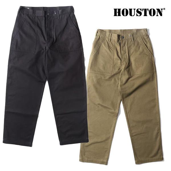 ヒューストン【HOUSTON】10158 U.S.ARMY HBT UTILITY TROUSERS(TAPERD) パンツ ロングパンツ メンズ ヘリンボーン ミリタリー ベイカーパンツ カジュアル