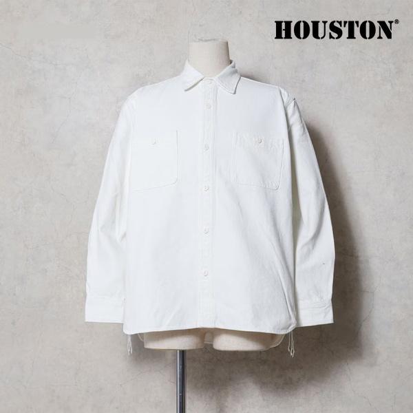 ヒューストン【HOUSTON】41254 SOLID VIYELLA SHIRT シャツ 長袖シャツ トップス メンズ レディース トップス ビエラシャツ 無地 ワークシャツ 秋冬 アメカジ