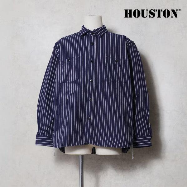 ヒューストン【HOUSTON】41255 STRIPE VIYELLA SHIRT シャツ 長袖シャツ トップス メンズ レディース トップス ビエラシャツ ストライプ アメカジ