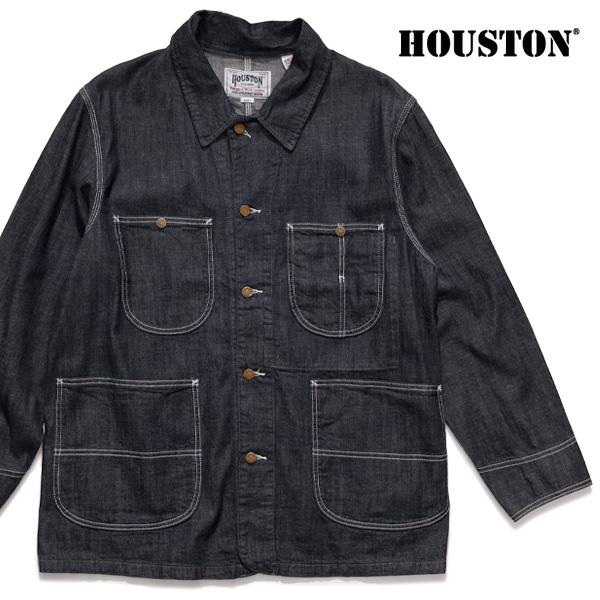 ヒューストン【HOUSTON】51491 US COTTON DENIM COVERALL デニム ジャケット カバーオール ワークジャケット メンズ アウター アメカジ カジュアル ミリタリー