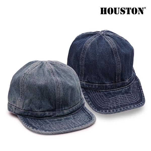 ヒューストン【HOUSTON】6680 DENIM ARMY CAP デニム アーミーキャップ アメカジ 帽子 藍染 ウォッシュ加工 深め 無地 インディゴ ヴィンテージ【ネコポス発送】