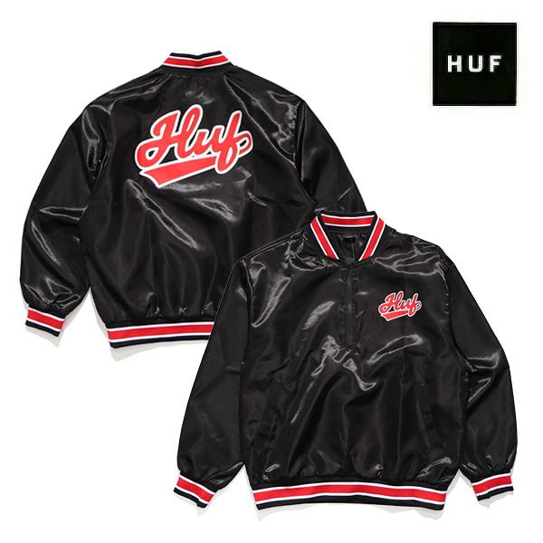 新品】HUF サテンジップアップジャケット L