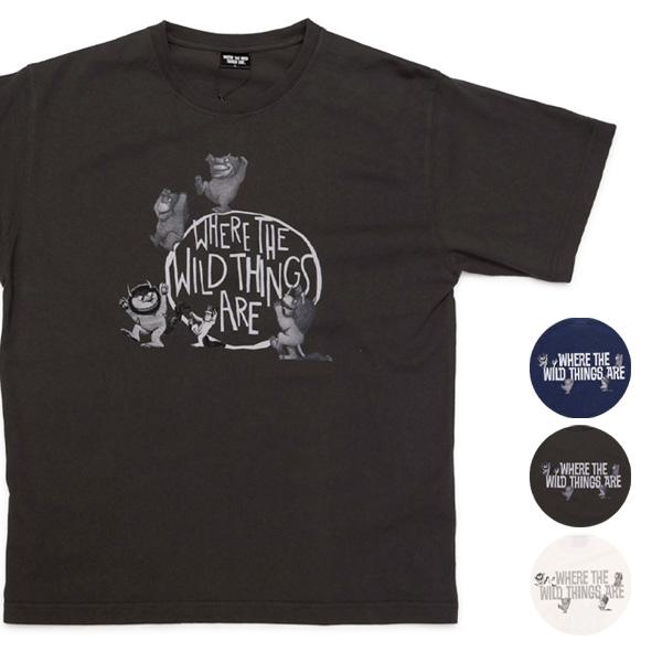 【かいじゅうたちのいるところ】トップス 半袖 Tシャツ プリントTシャツ アニメキャラクター 映画 絵本 メンズ レディース【ネコポス発送】