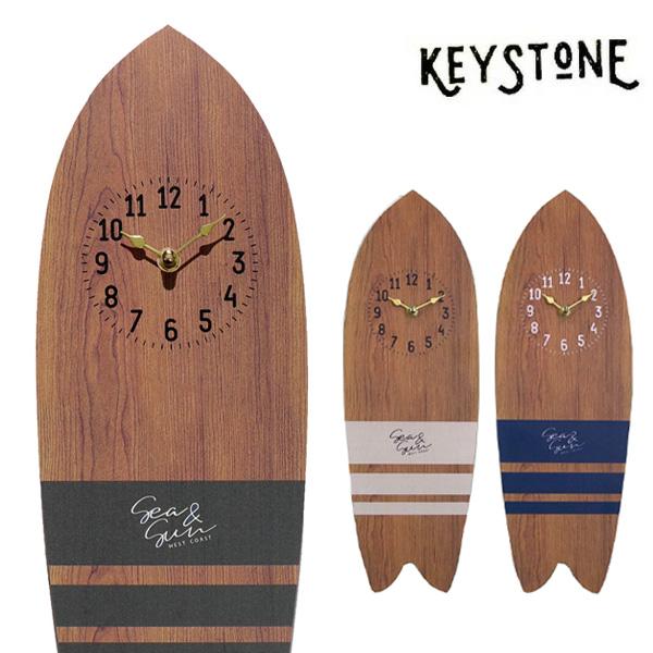 キーストーン【KEY STONE】CL0592 サーフボードクロック フィッシュ 