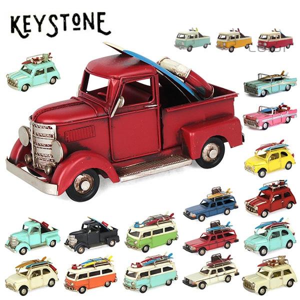 キーストーン【KEYSTONE】DE049 ノスタルジックデコ (MC/FT/VVワゴン/サーフボード/トラック) インテリア 車 バイク レトロ 乗り物 雑貨 置物 おしゃれ